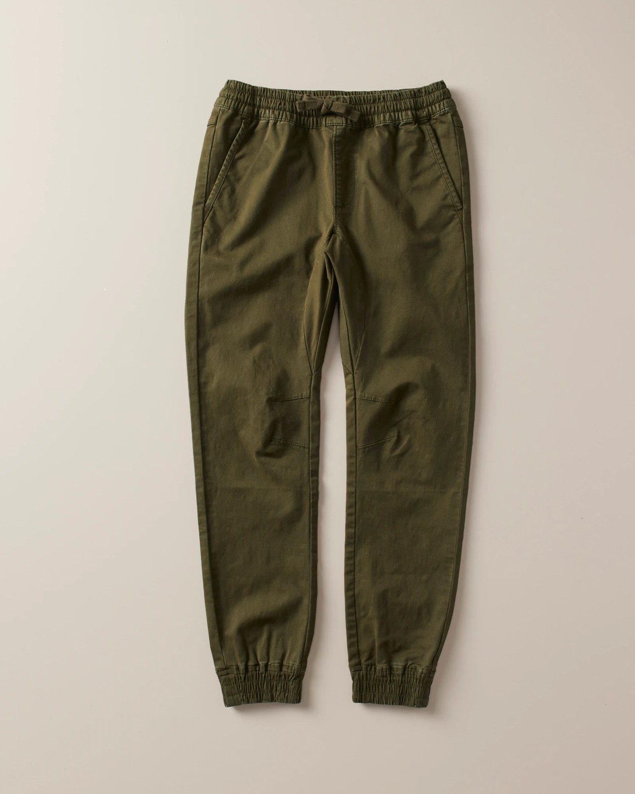 Chinos with elastic online ankles