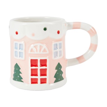 Pink Gingerbread House Mug - Anko
