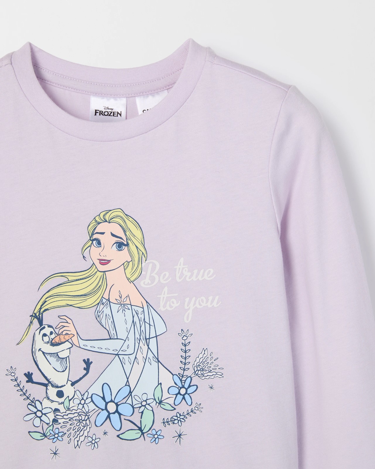 Disney Frozen Australian Cotton Younger Girls Top & Pants Knit Pyjama Set 2 of 4
