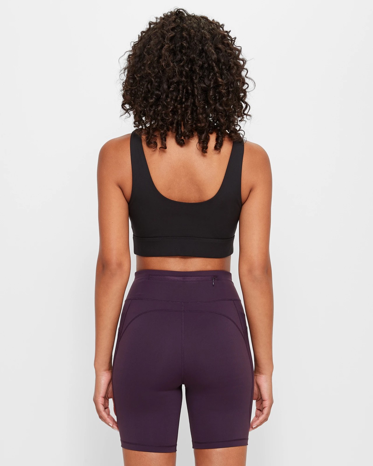 Active Infinity Sculpt High Rise Bike Shorts - Deep Plum