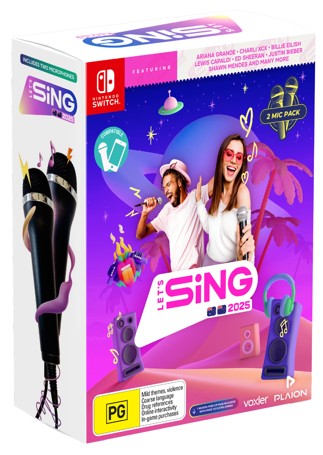 Let's Sing 2025 - 2 Mic Bundle - Nintendo Switch