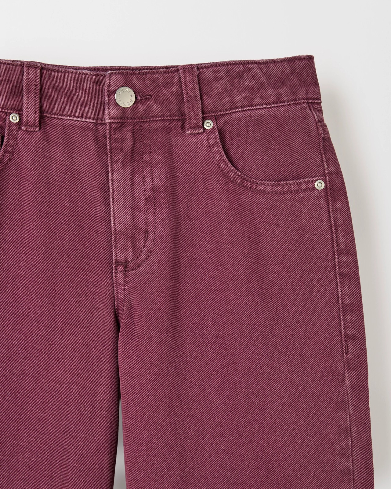 Denim Wide Leg Cuffed Jeans 6 of 6