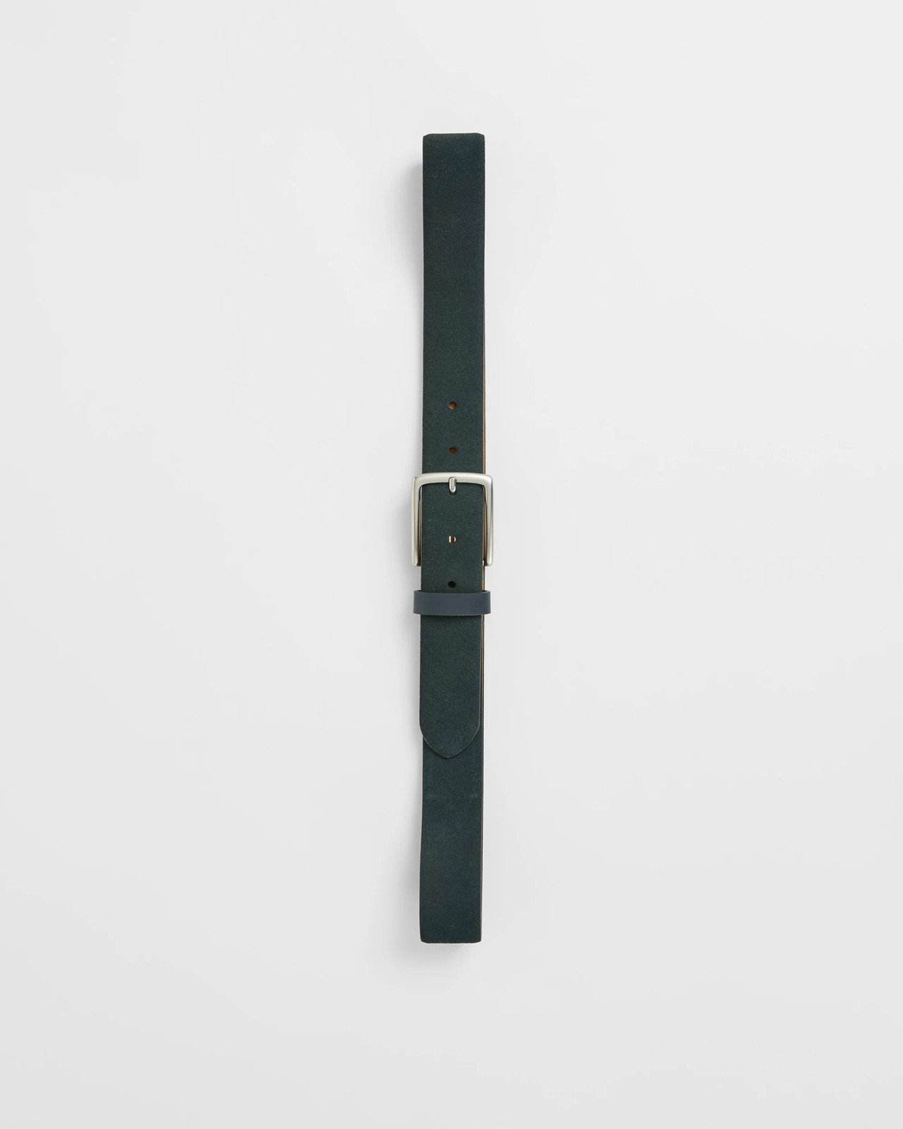 Premium Suede Leather Belt - Navy Blue 5 of 6