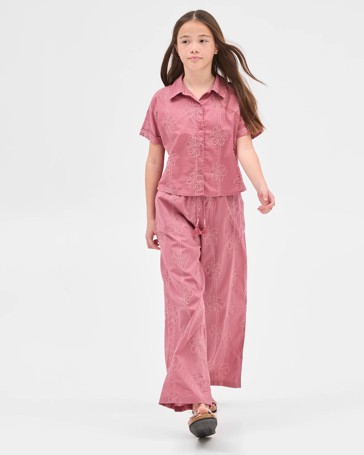 Australian Cotton Embroidered Short Sleeve Shirt