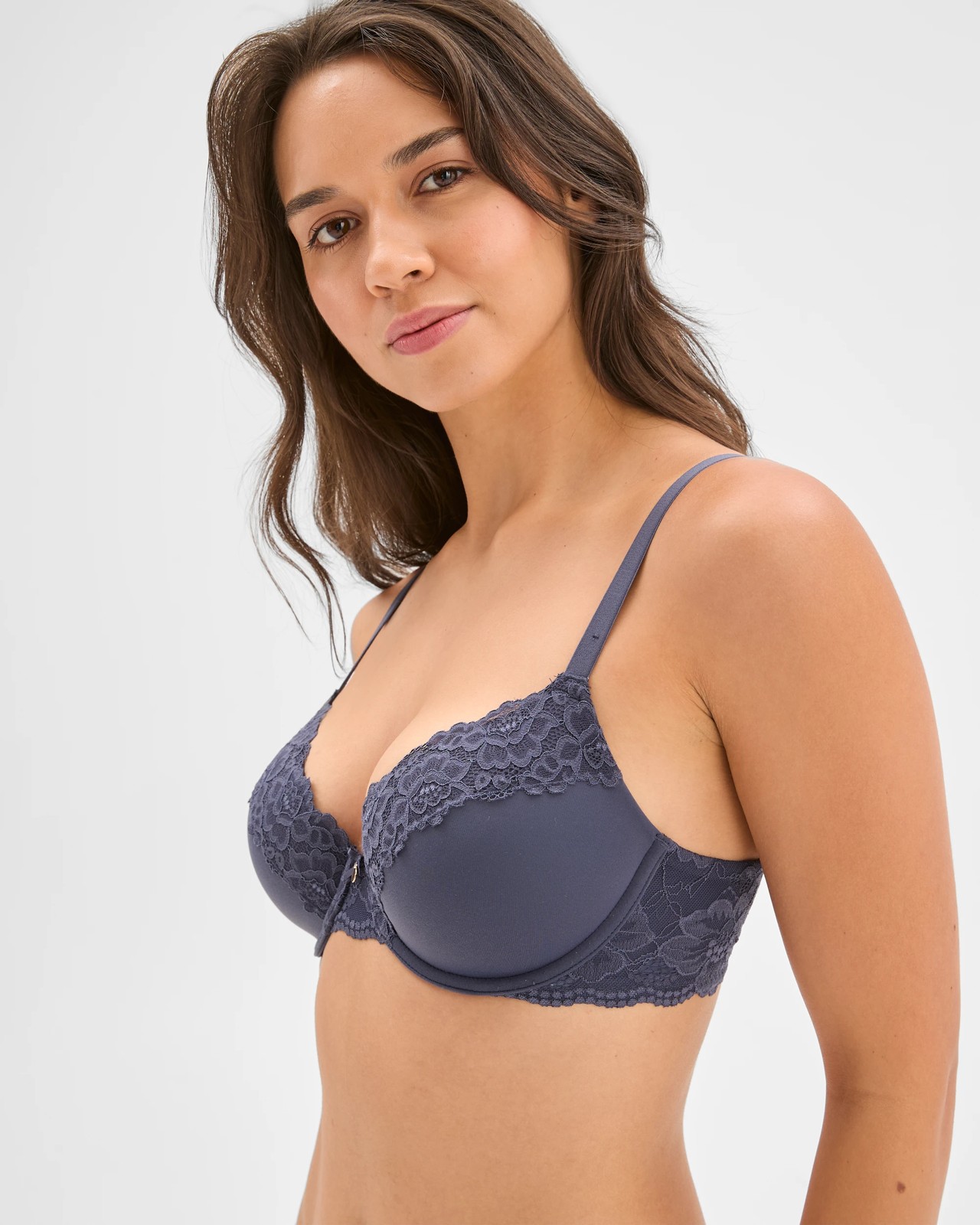 Lila Lace Trim Overlay Underwire Bra 3 of 4