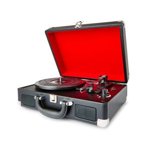 Turntable with Bluetooth, 3 Speed, Black and Red - Anko product image