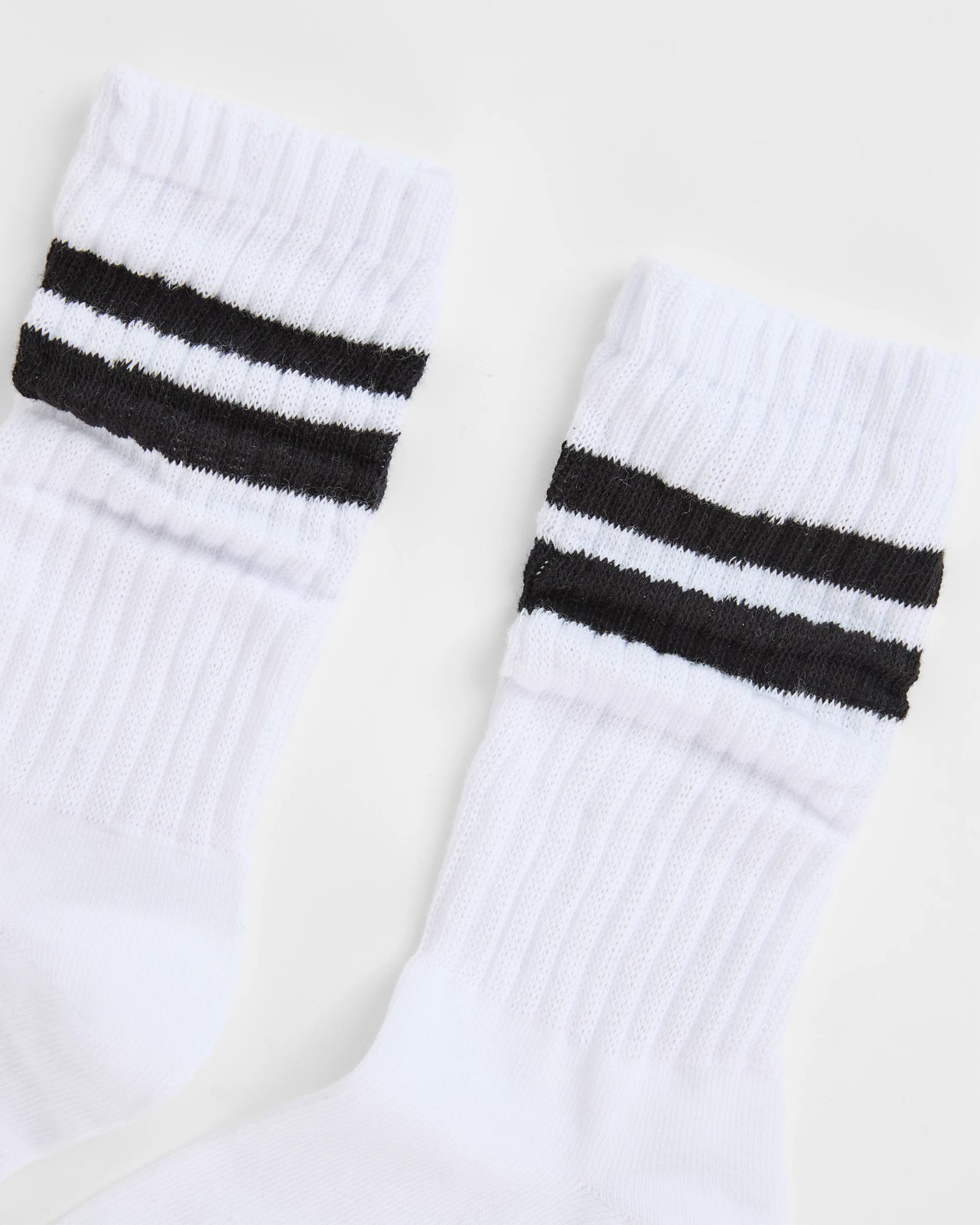 Australian Cotton Blend Slouch Sports Stripe Crew Socks 2 of 3
