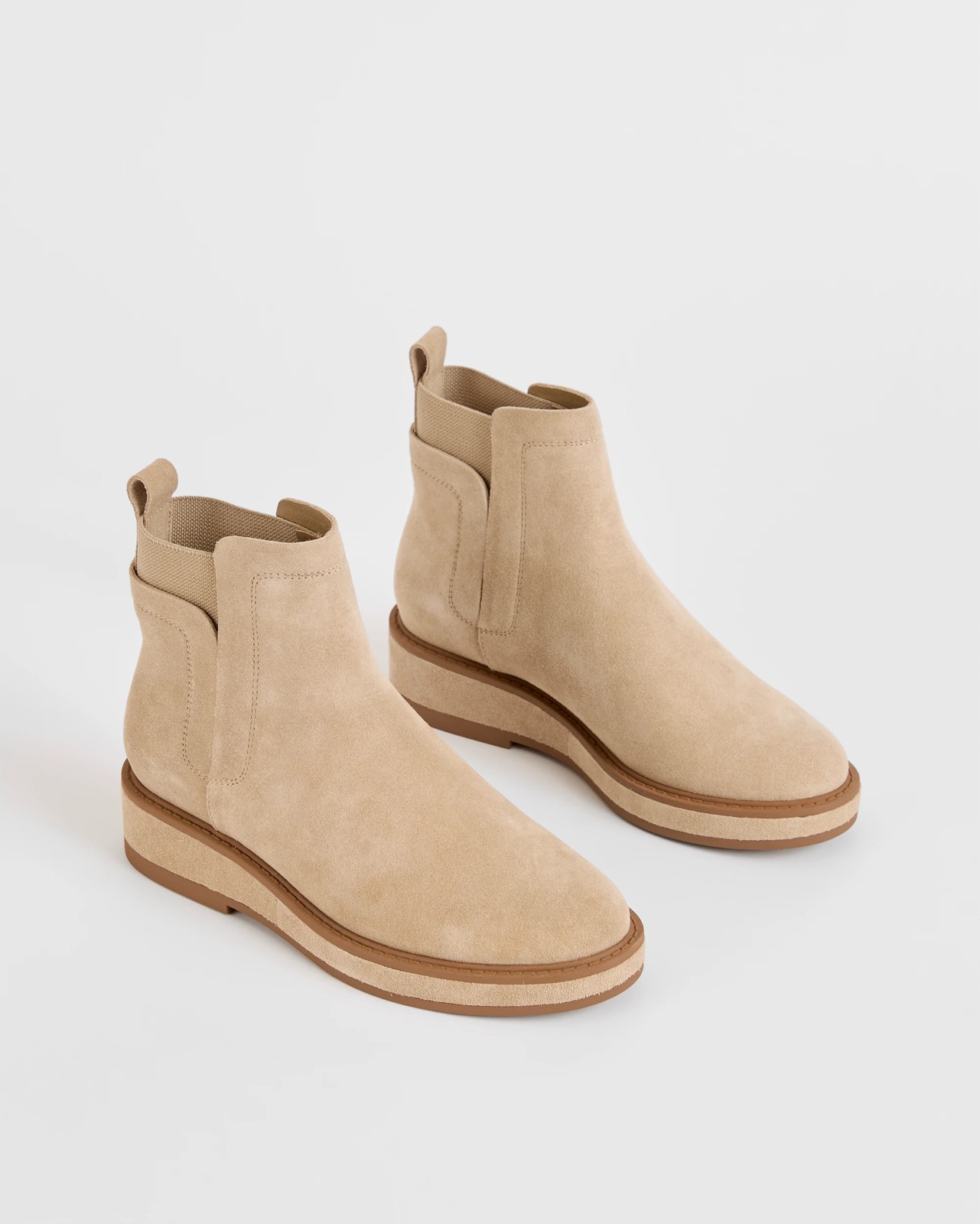 Genuine Suede Leather Jackie Boot - Taupe Suede 2 of 3