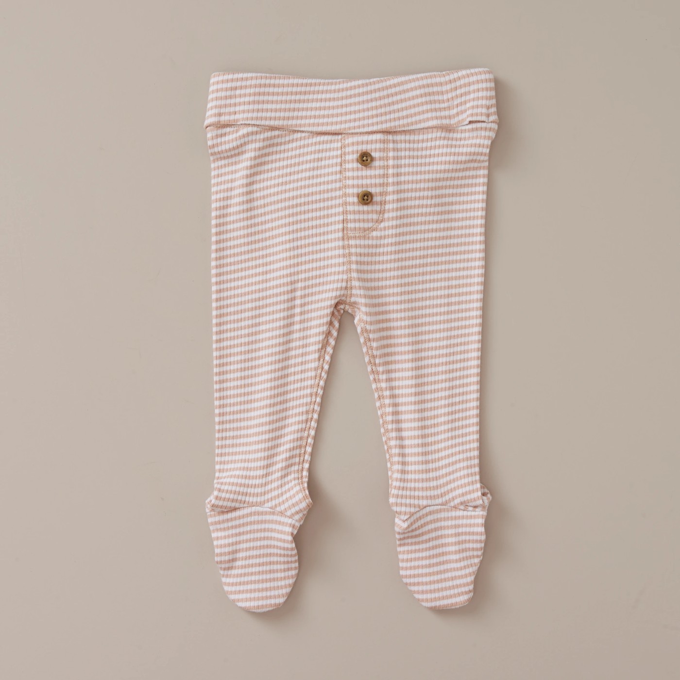Baby Organic Cotton Striped Leggings 4 of 4