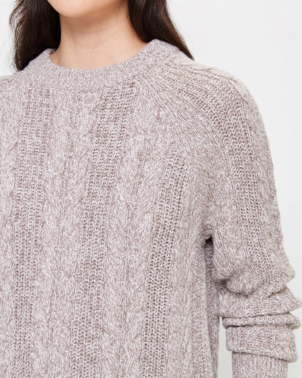 Australian Cotton Blend Cable Knit Jumper | Target Australia