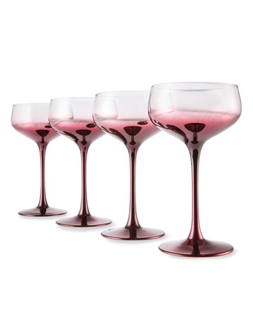 Anko 4 Fig Coupe Cocktail Glasses