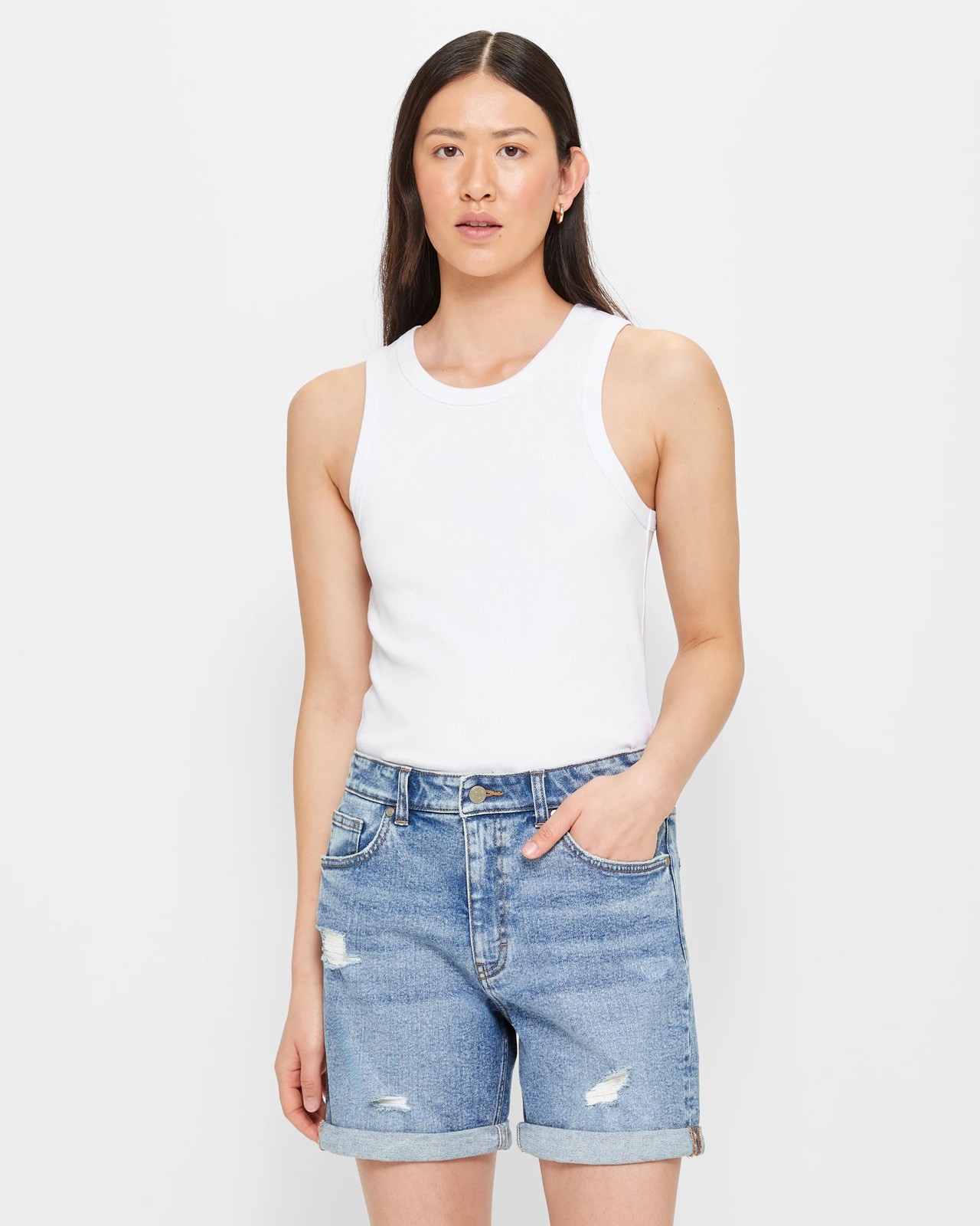 Roll Cuff Boyfriend Denim Shorts | Target Australia