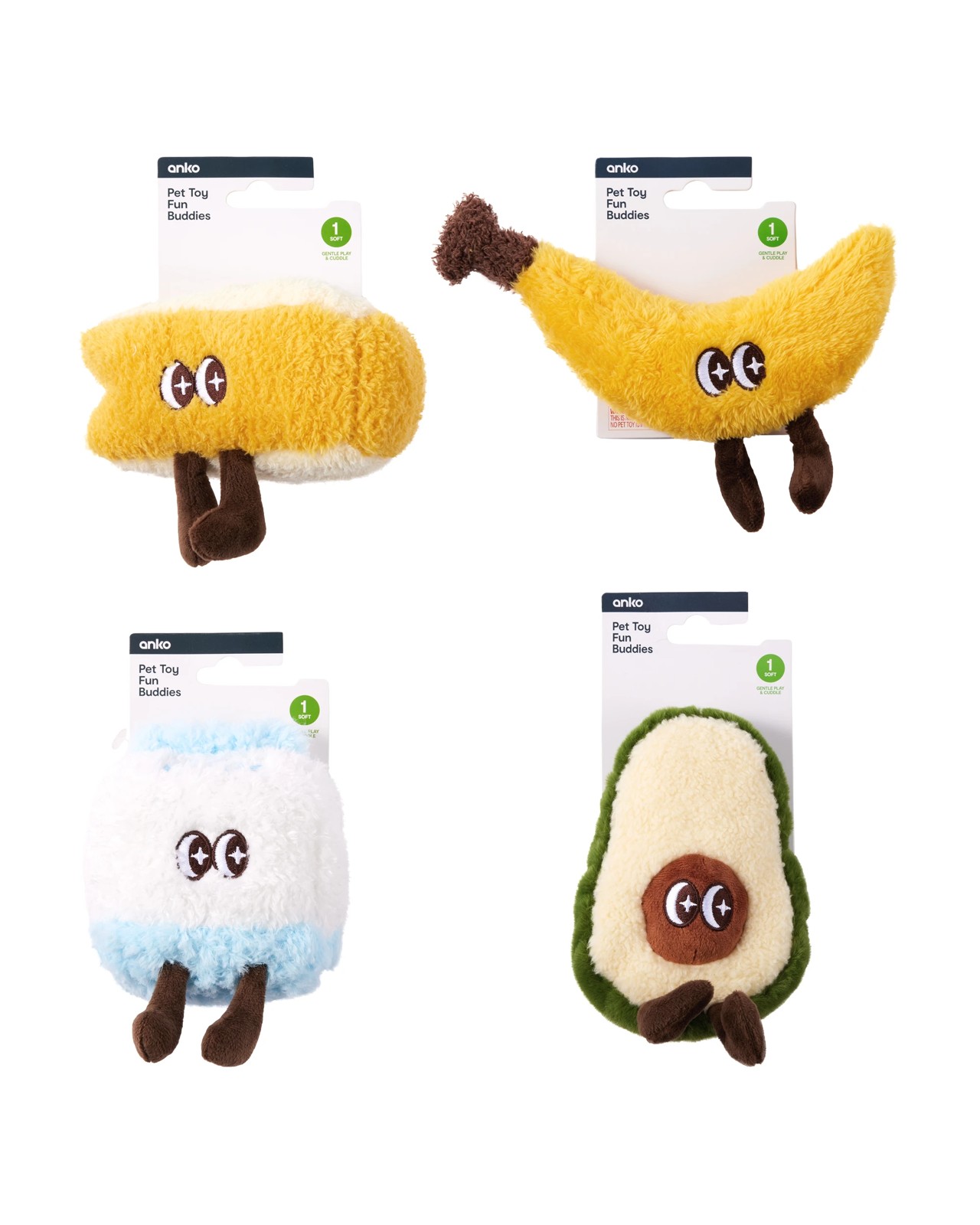 Pet Toy Fun Buddies  - Assorted - Anko 3 of 3