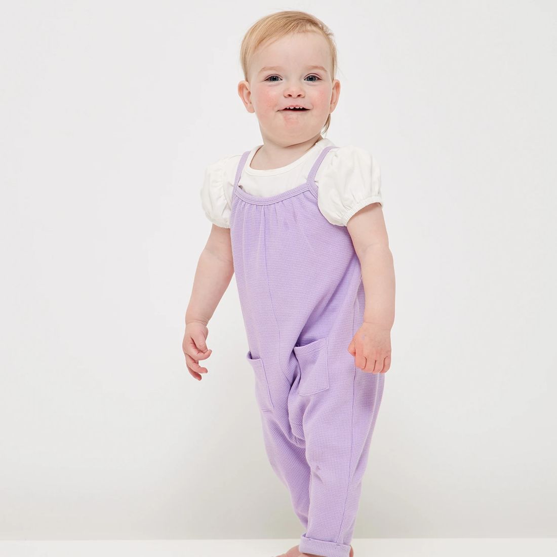 2 Piece Baby Waffle Romper and Tee Set Target Australia