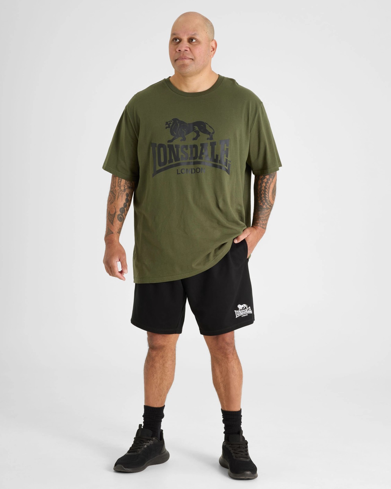 Lonsdale London Plus Size Shorts - Black 2 of 5