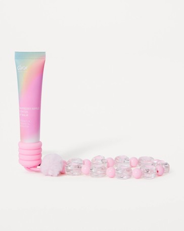 OXX Skincare Raspberry Ripple Scented Lip Balm- Coconut Oil- Avocado Oil and Shea Butter