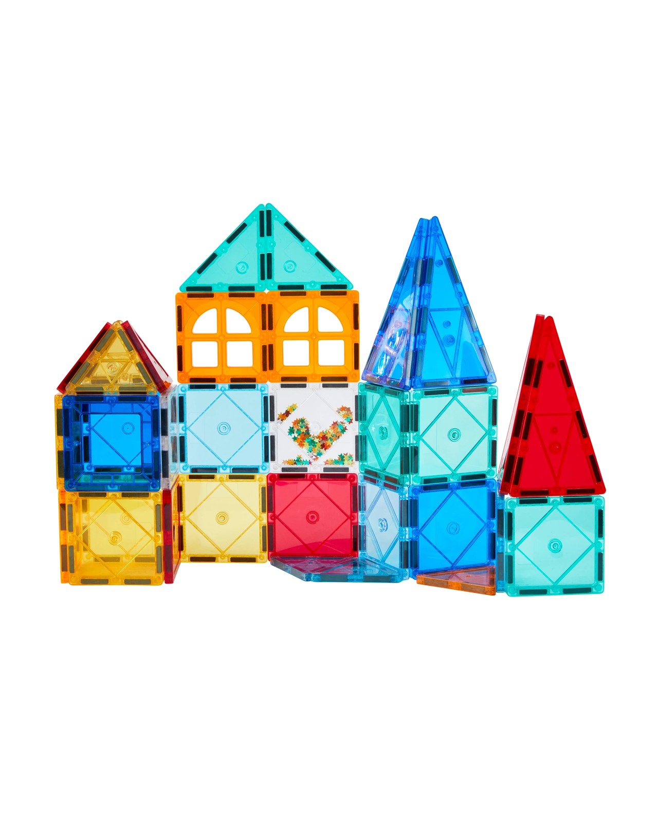 Anko 50 Piece Magnetic Tiles Set with Storage 2 of 5