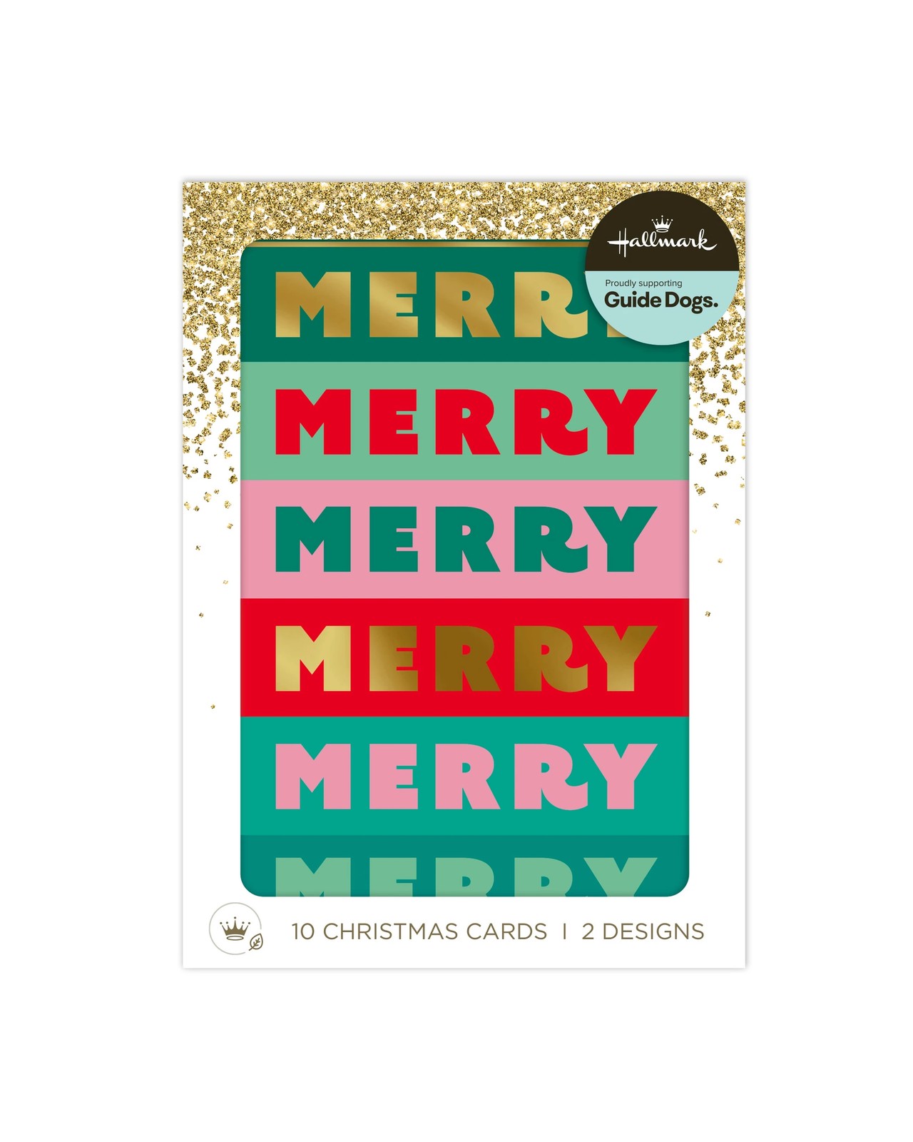 10 Pack Hallmark Boxed Christmas Cards - Merry and Presents 2 of 6