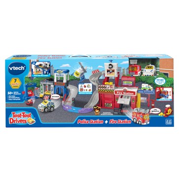 VTech Toot-Toot Drivers Police Station & Fire Station