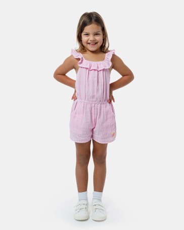 Piping Hot Frill Stripe Playsuit