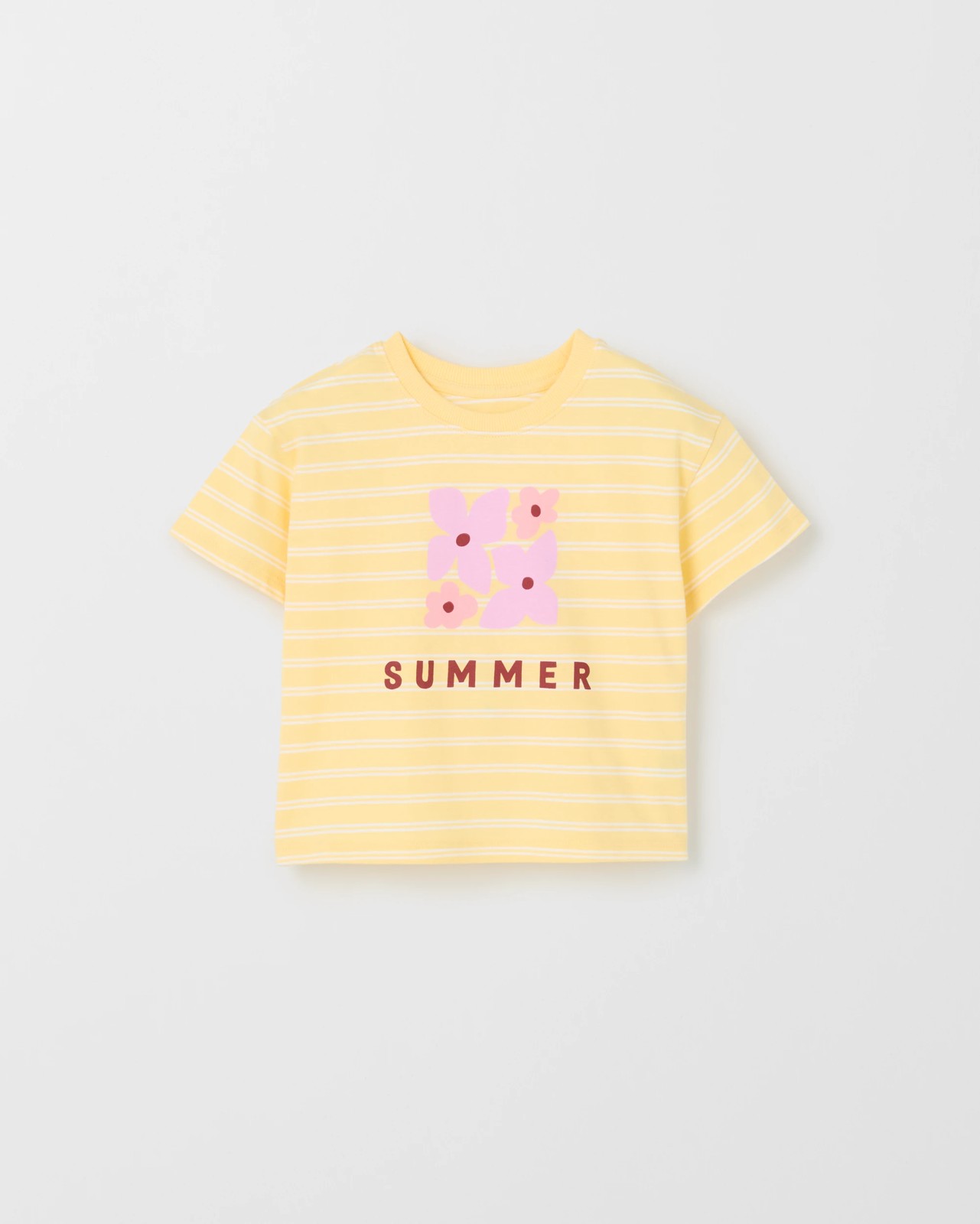 Australian Cotton Oversized T-Shirt - Yellow Stripe 5 of 6