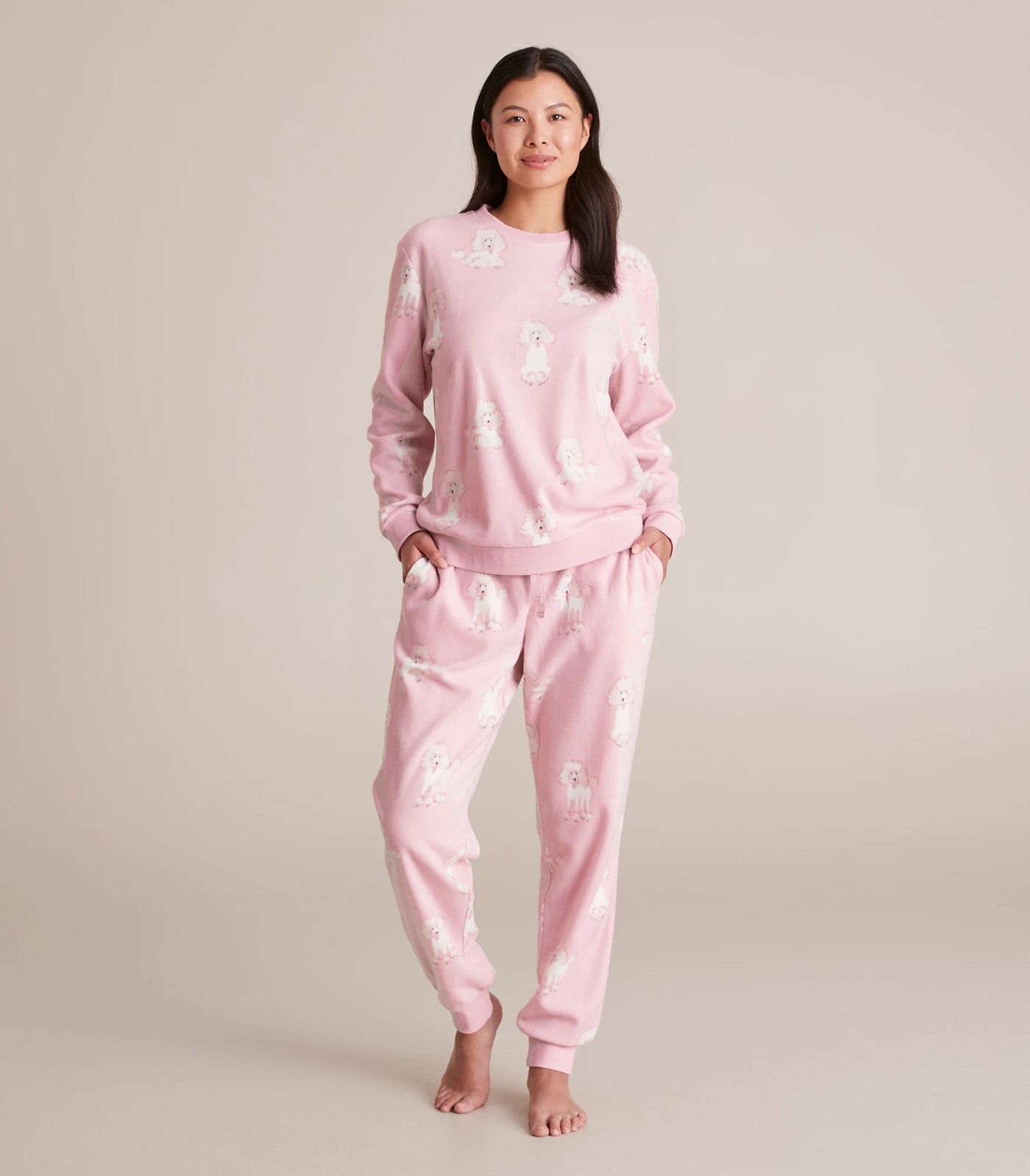 Womens microfleece pajamas sale