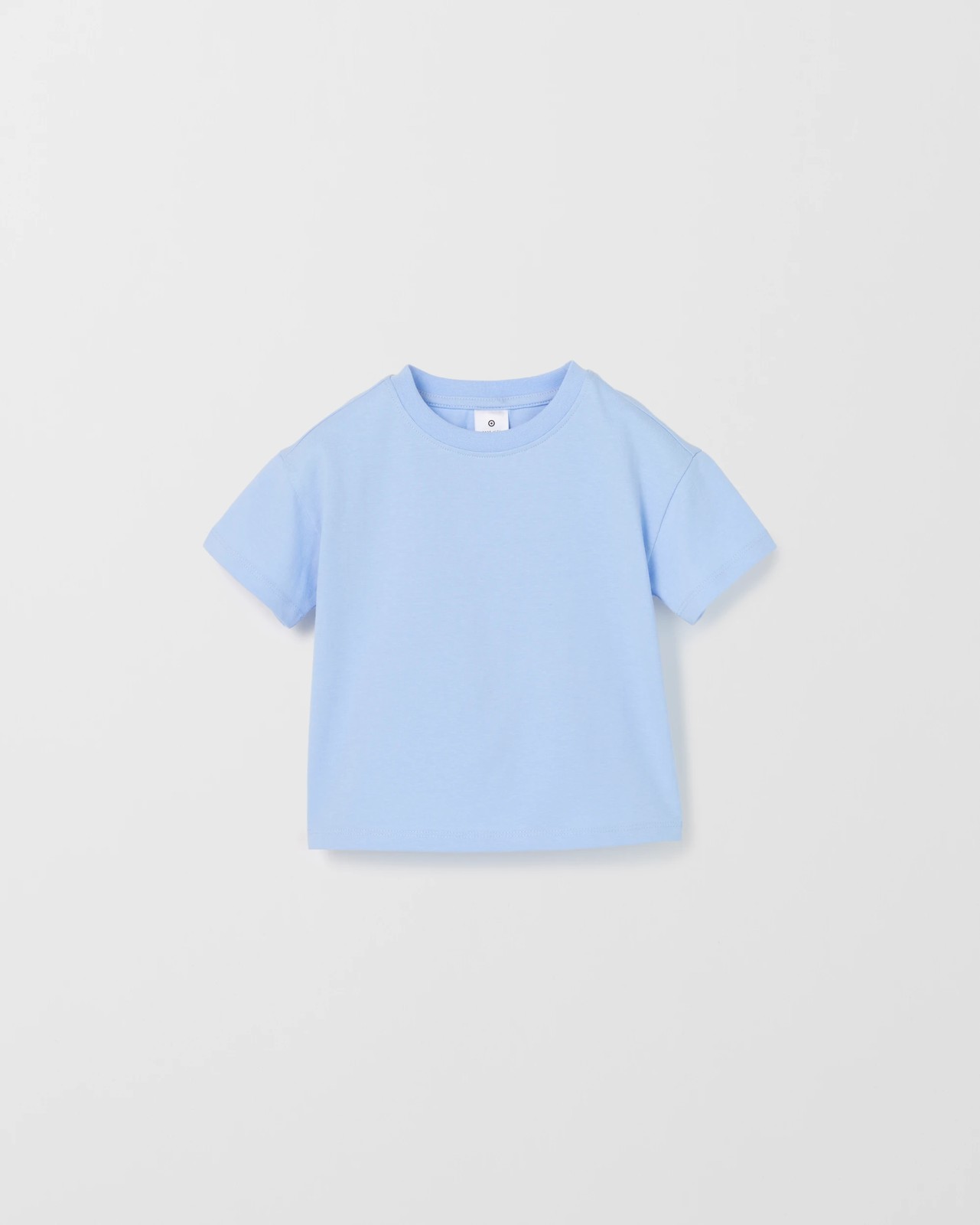 Baby Organic Cotton Plain T-Shirt - Light Blue 4 of 5