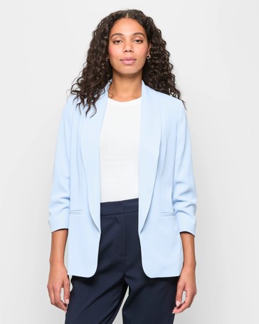 Ruched Sleeve Blazer - Preview