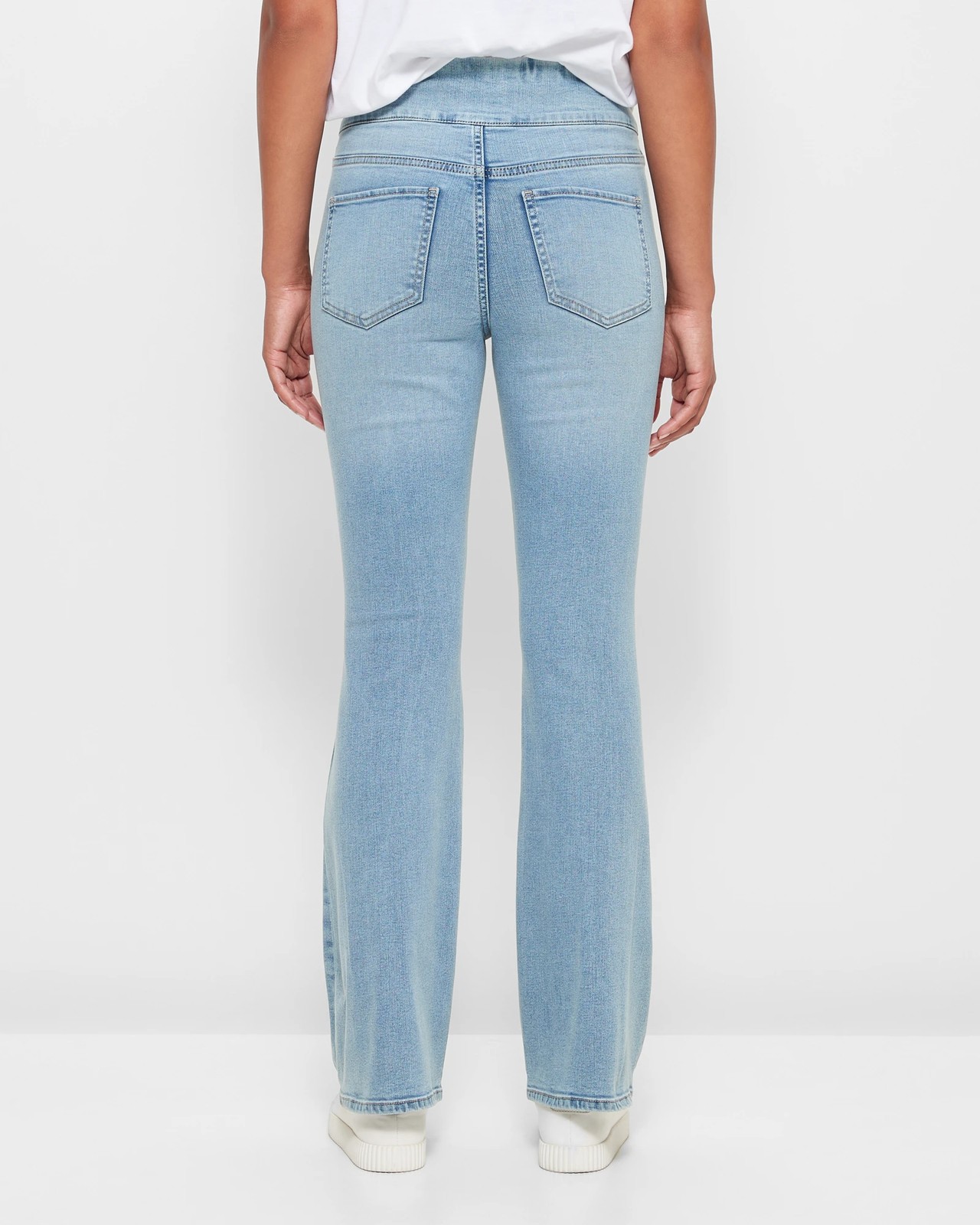 Lindsey High Rise Full Length Flare Denim Jeggings - PaleIndigo ...