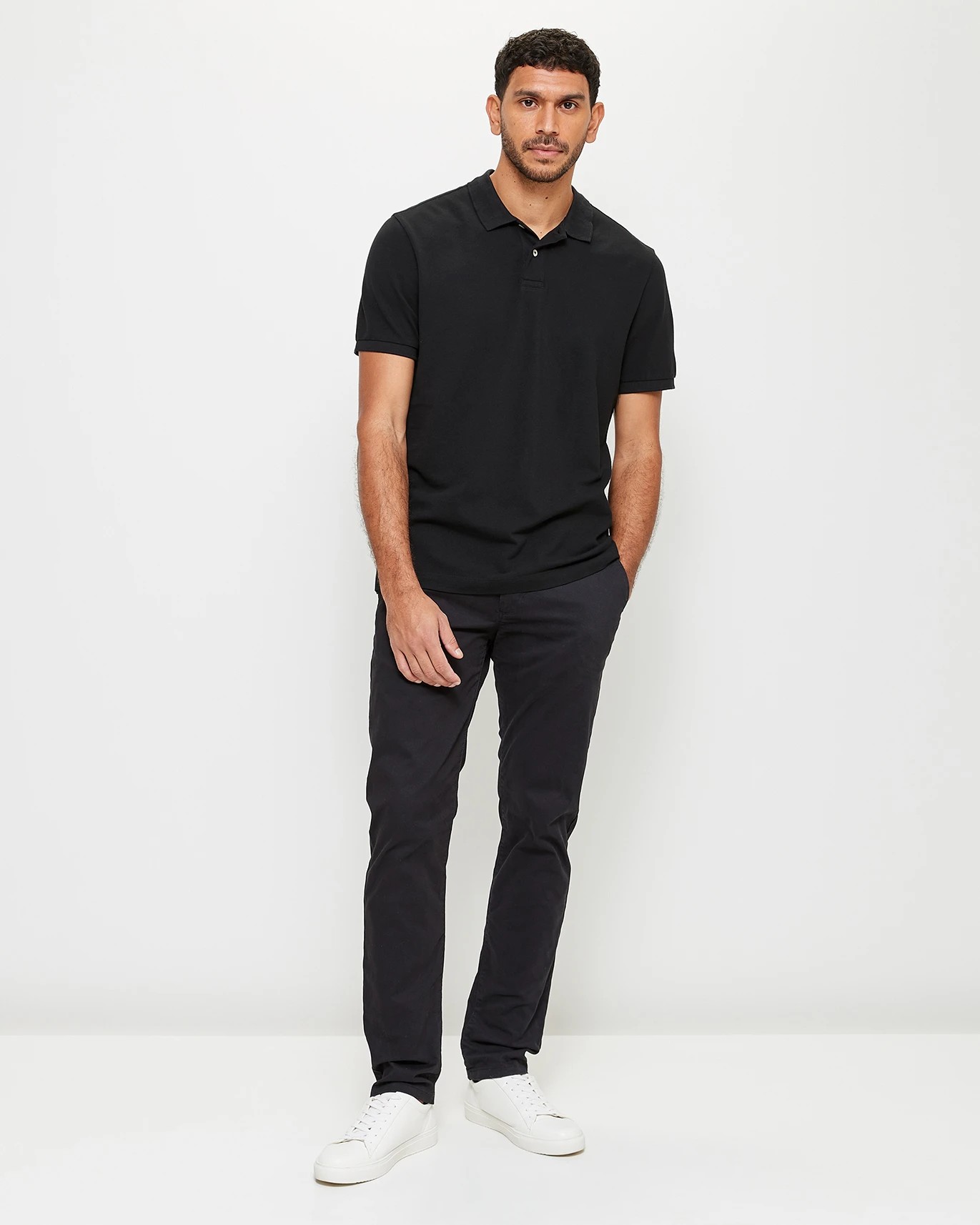 Pique Polo Shirt - Black | Target Australia