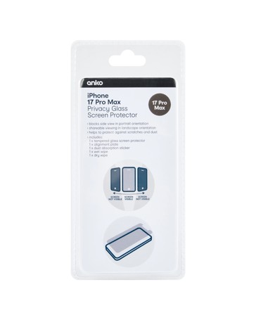 iPhone 17 Pro Max Privacy Screen Protector - Anko