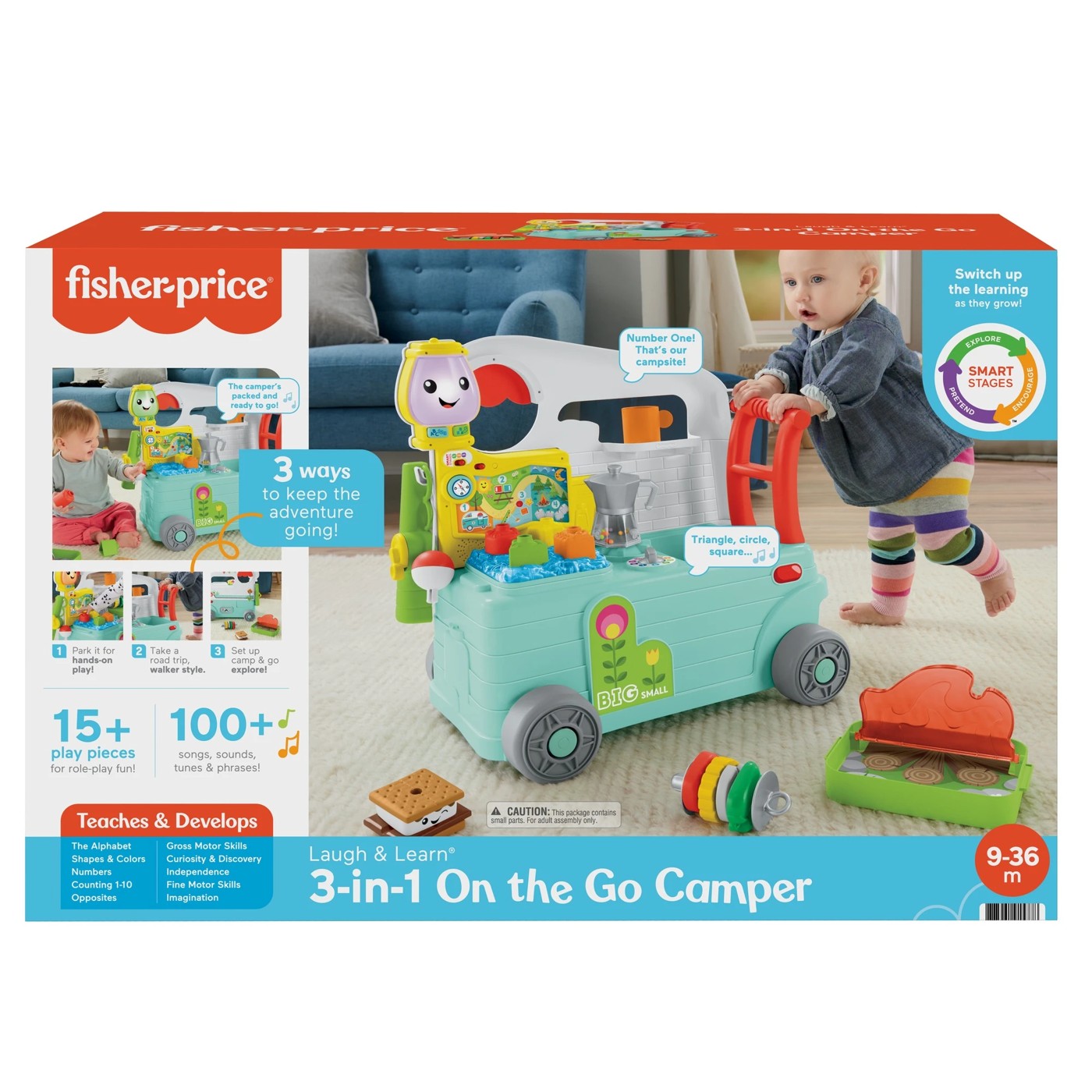 Fisher-Price Laugh & Learn 3-in-1 On-the-Go Camper