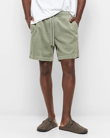 Washed Cord Shorts -  Commons