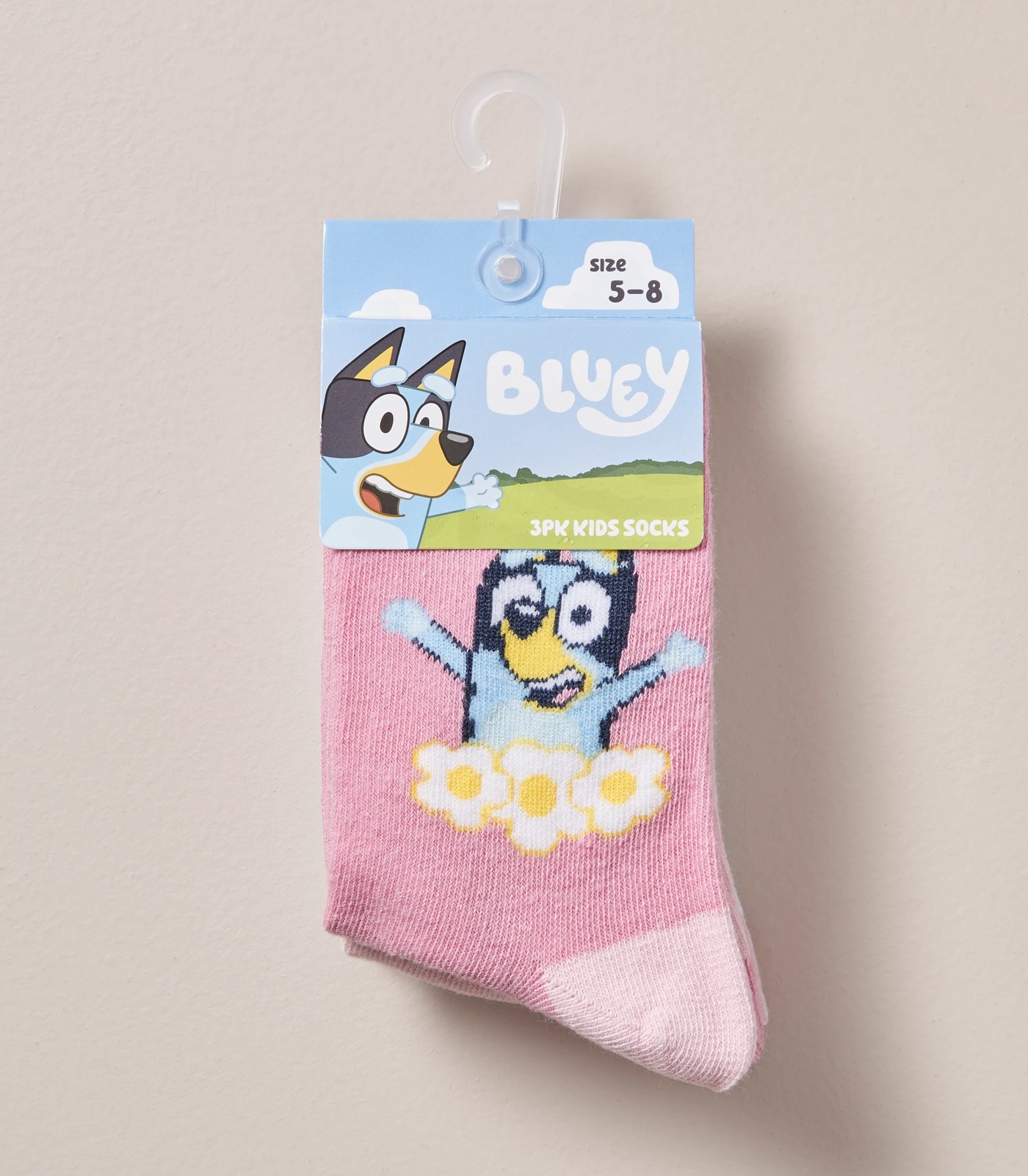 Bluey Socks 3 Pack Unisex Kids Socks For Boys Or Girls Multicolour