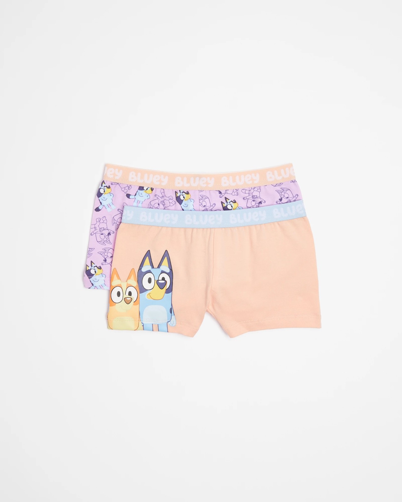 Bluey Girls Cotton Shorties - 2 Pack