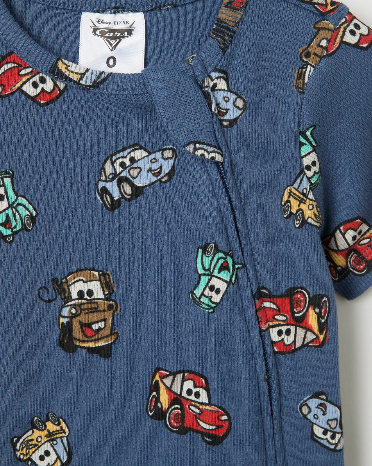 Licensed Disney Organic Cotton 2 Pack Baby Romper - Indigo 4 of 4