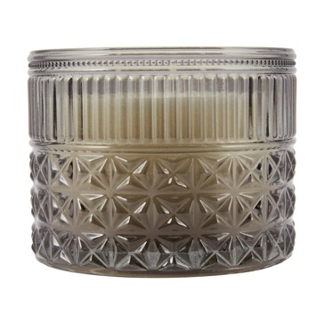 Smoke Geo Glass Candle - Anko