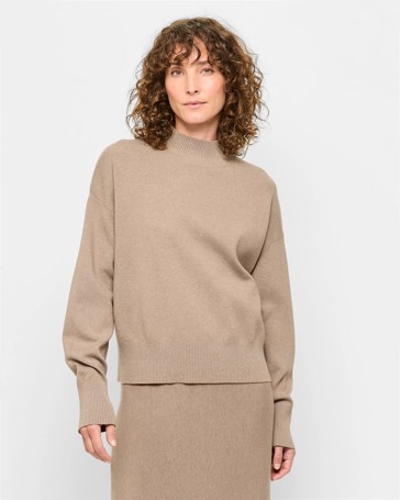 Long Sleeve High Neck Sweater - Preview