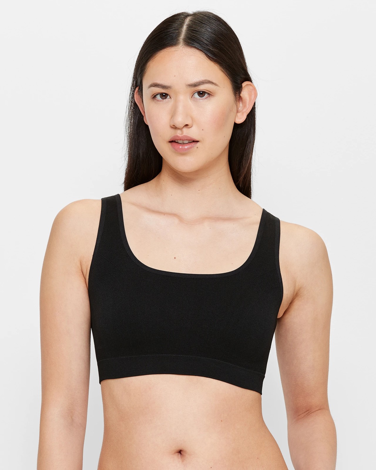 Seamfree Crop Bra, Black