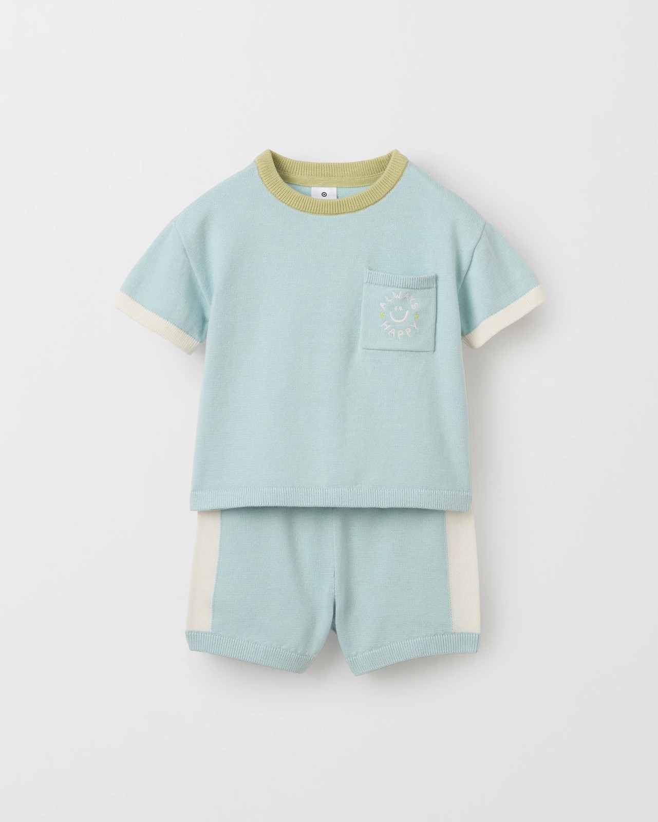 Baby Organic Cotton True Knit Top & Shorts Set 4 of 5