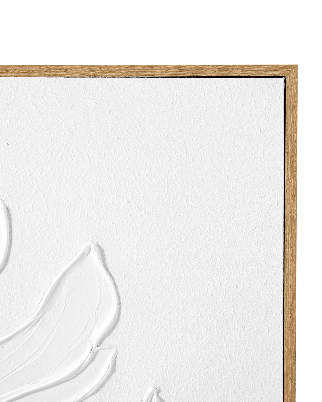 Anko Textured Leaf Framed Canvas - 80cm x 80cm 2 of 5