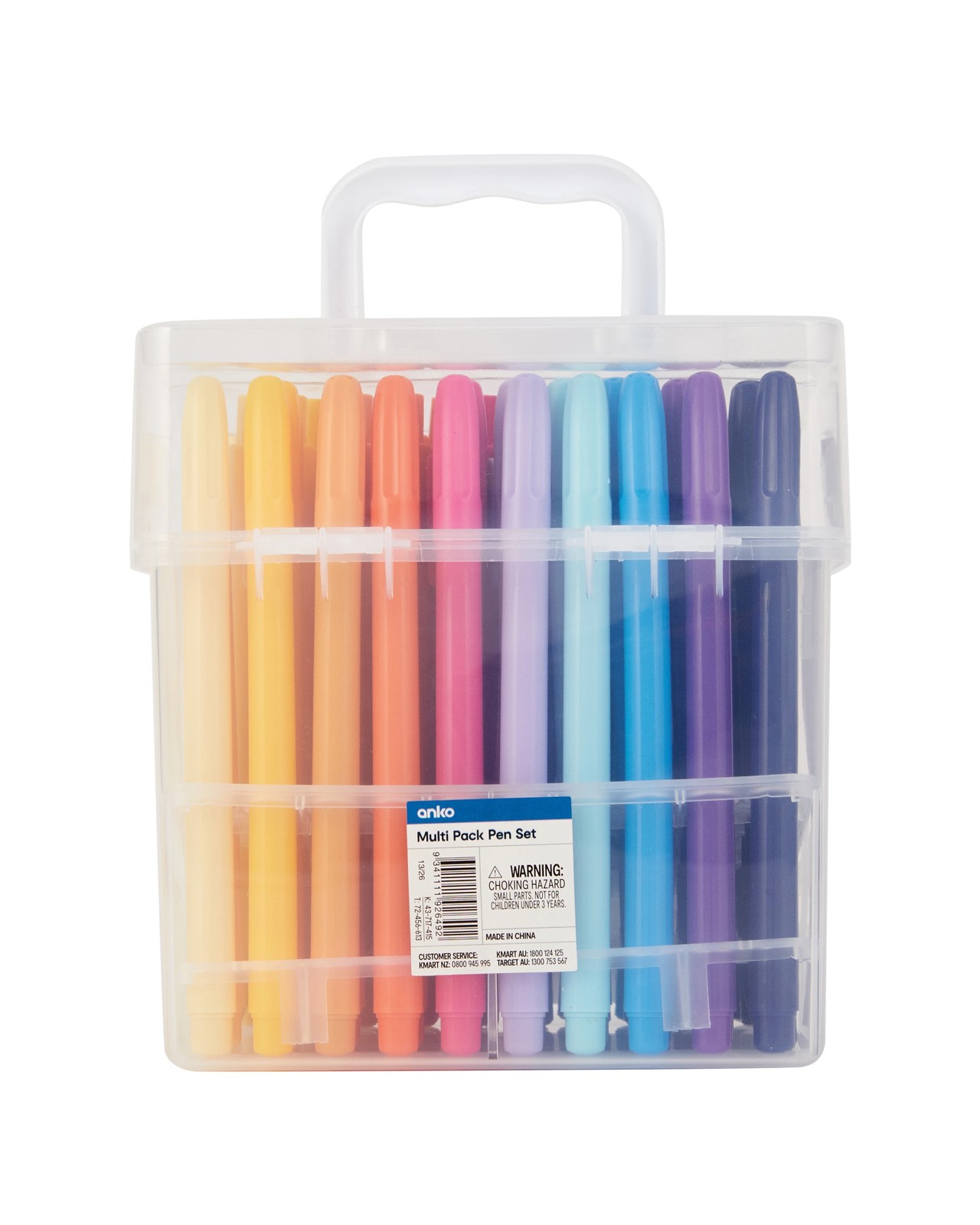 Anko 60 Pack Multi Pack Pen Set 6 of 6