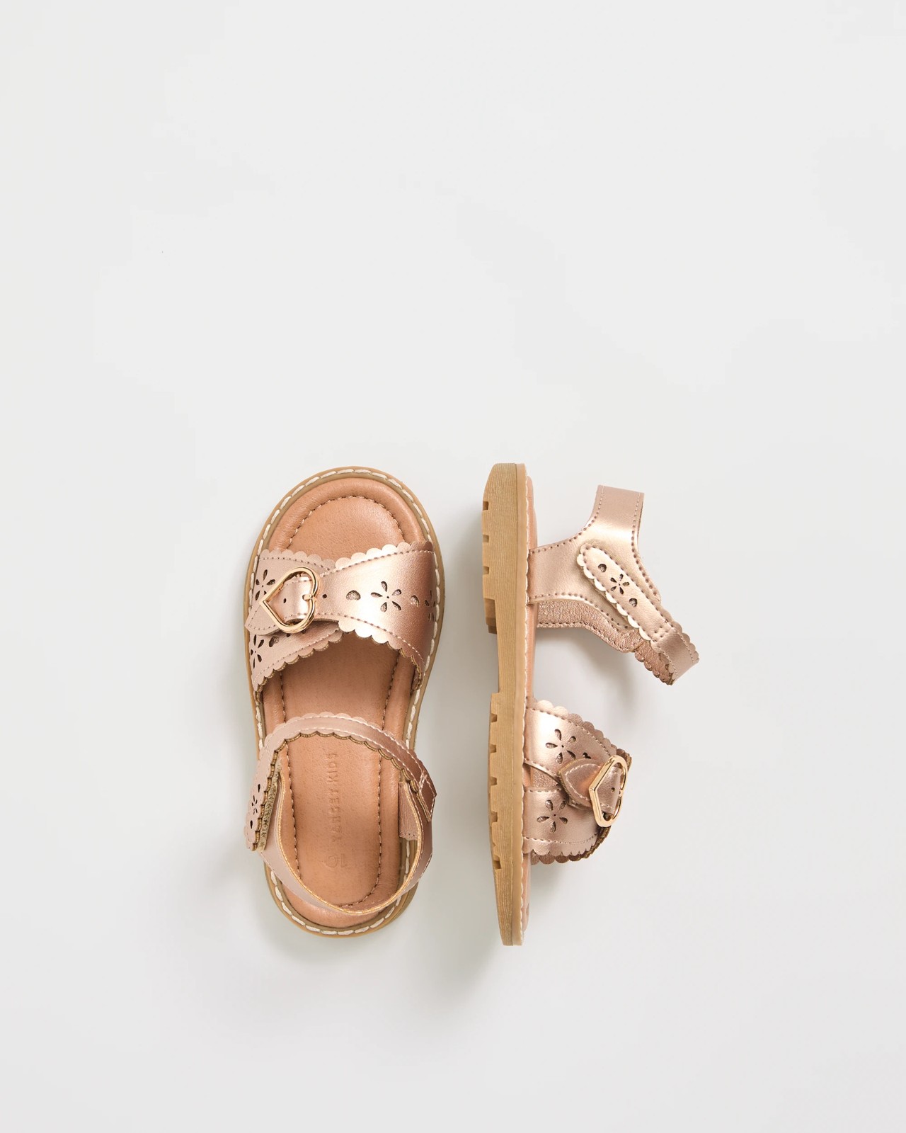 Cut-Out Sandals - Metallic 3 of 4