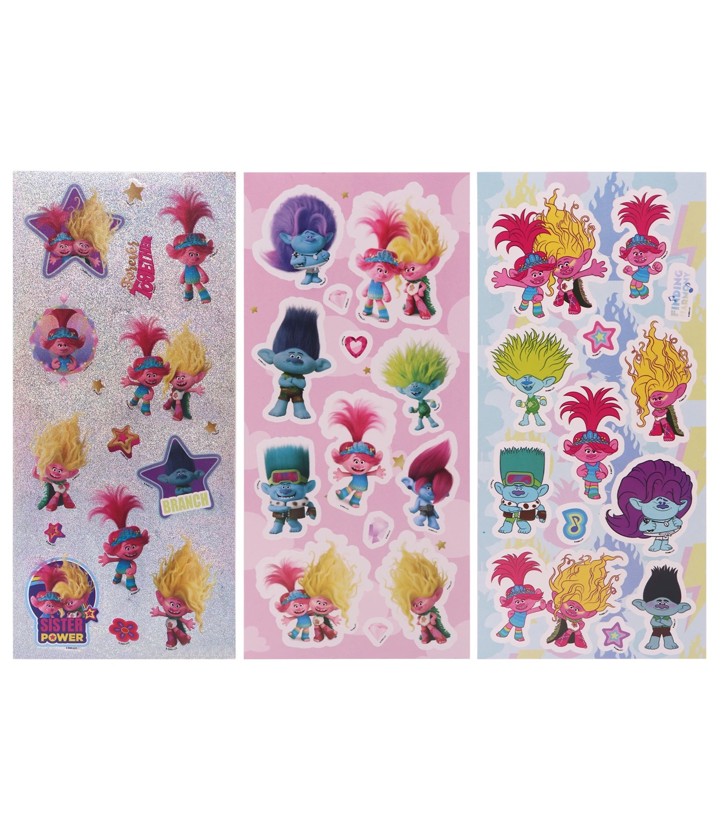 Trolls 3 Holographic Stickers 3 Pack | Target Australia