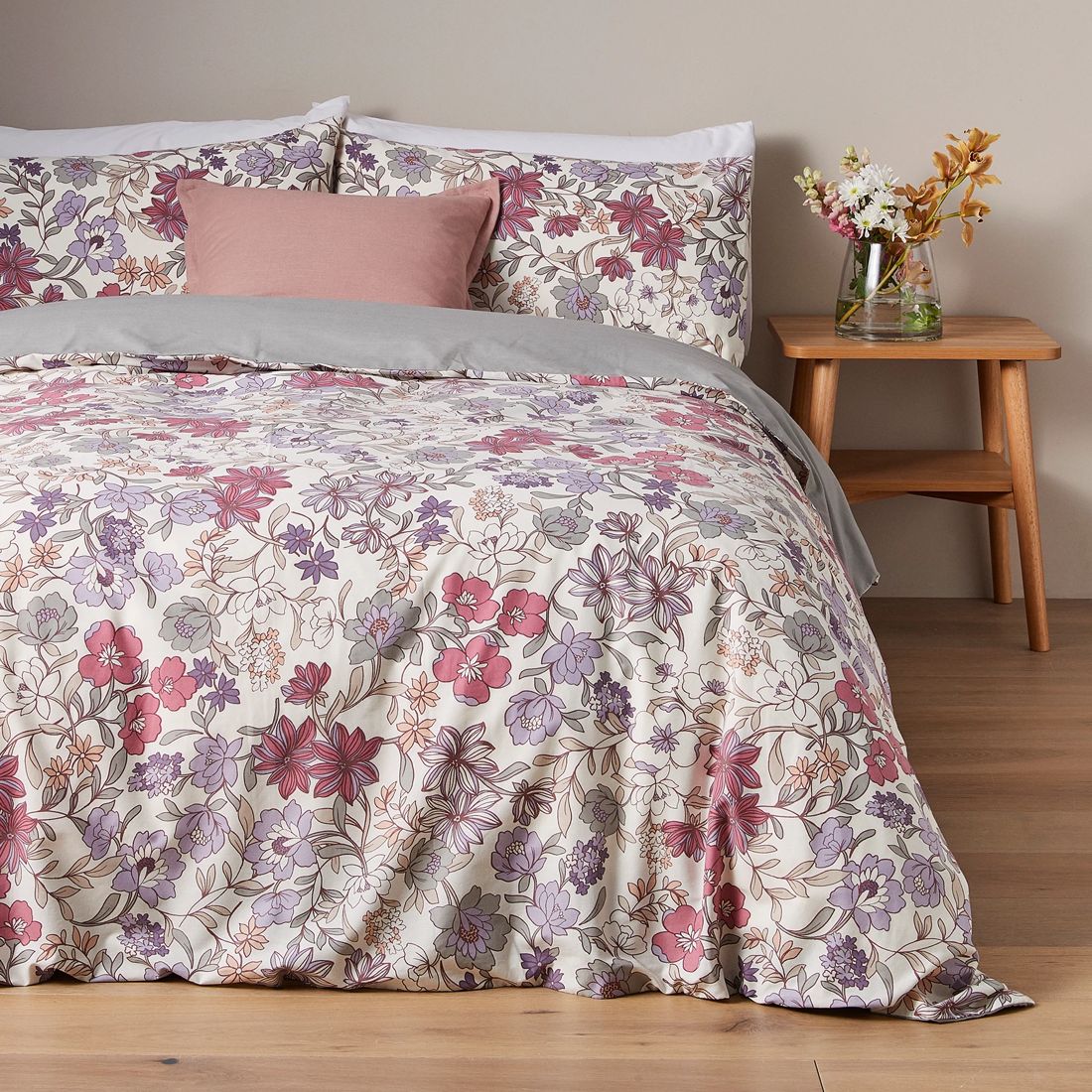 Elena Floral Quilt Cover Set Target Australia