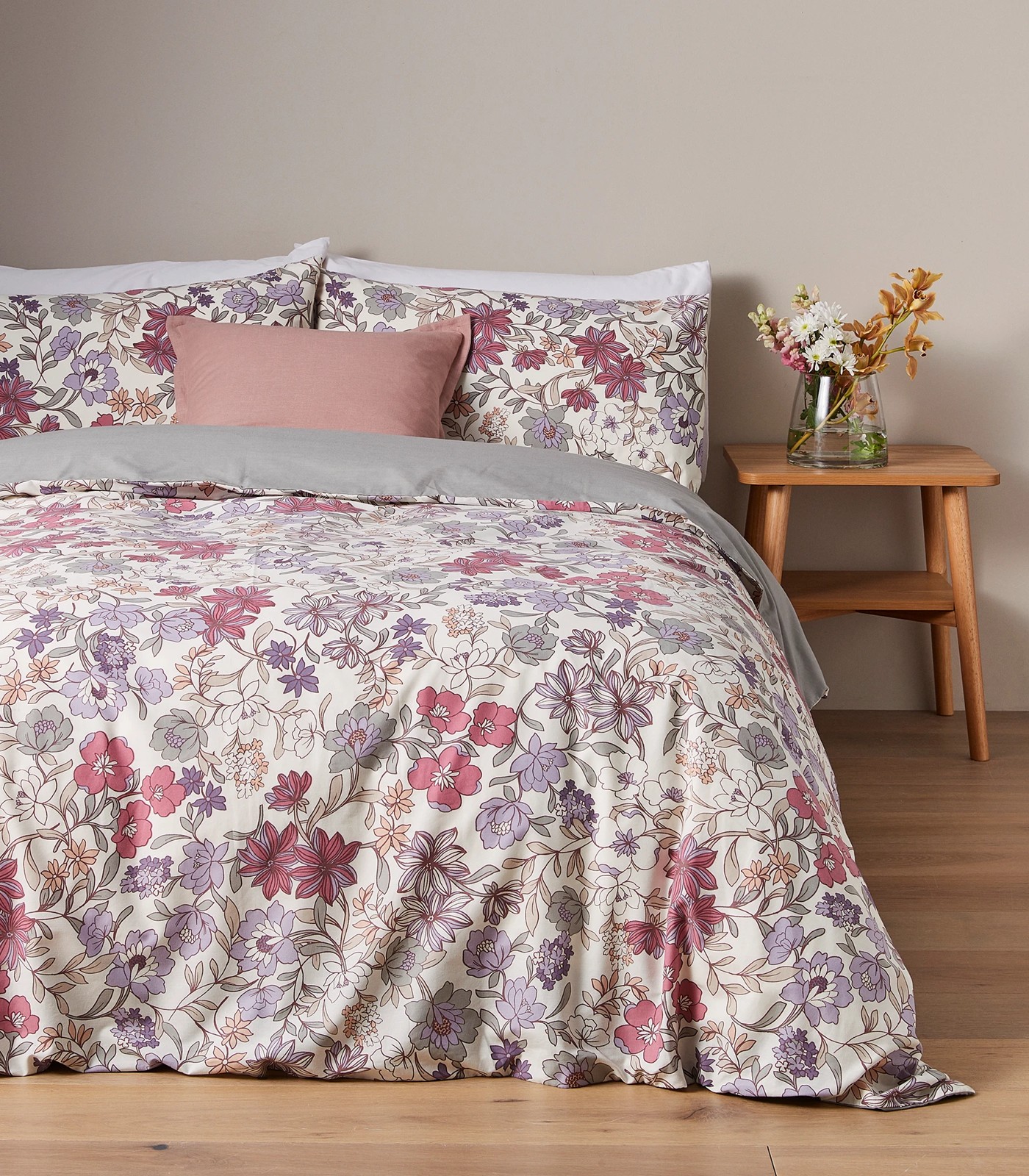 Elena Floral Quilt Cover Set