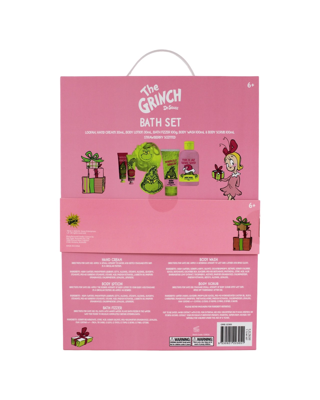 The Grinch 6 Pack Bath Set 3 of 3