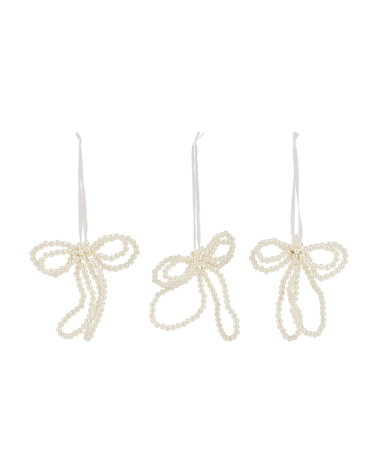 Anko 3 Pack Faux Pearl Look Bow Decorations 2 of 6
