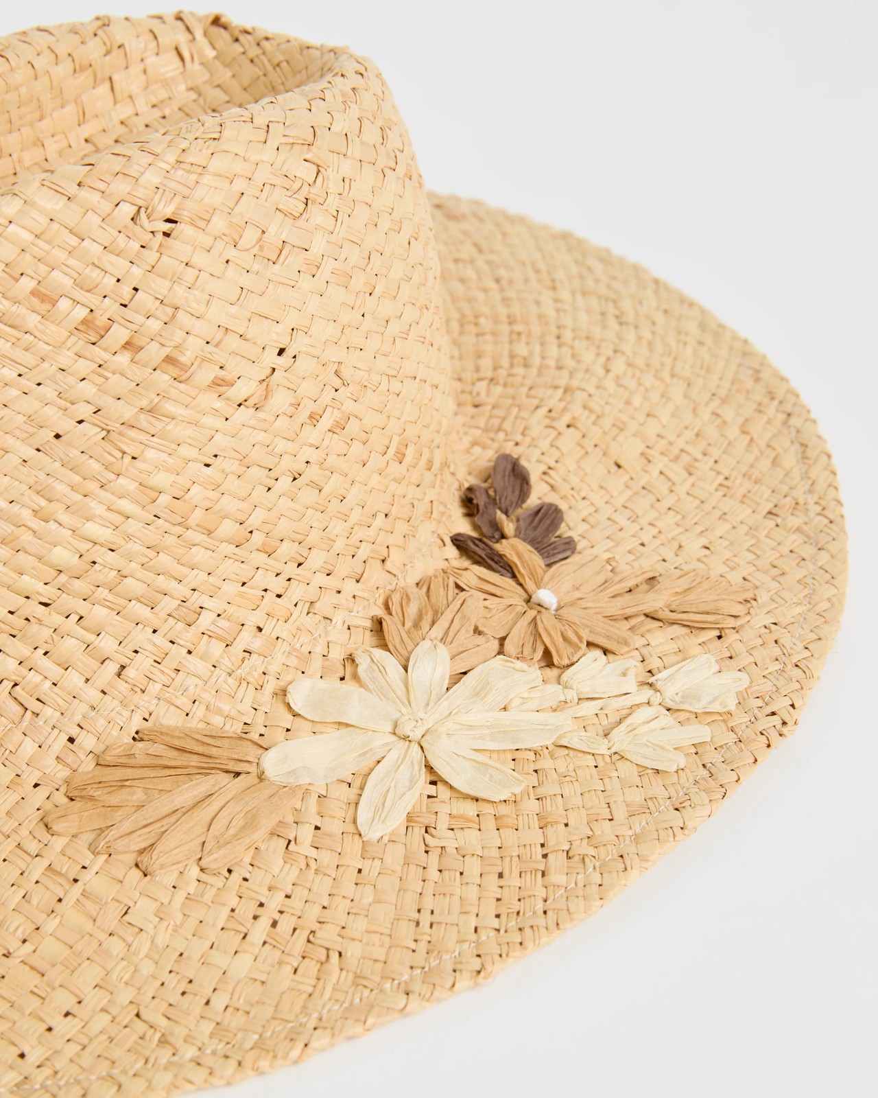 Raffia Embroidered Wide Brim Hat 2 of 2