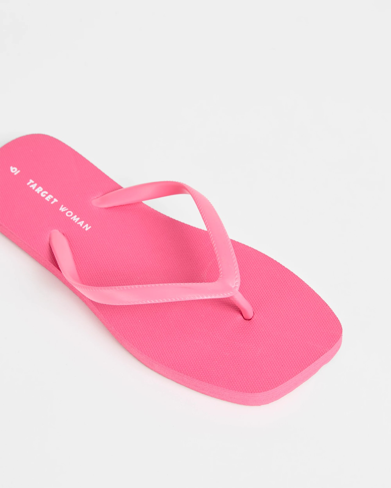 Square Toe Everyday Thongs - Pink 3 of 3
